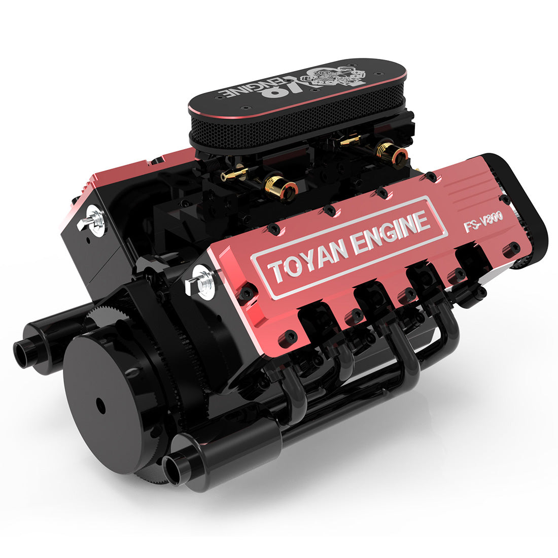 TOYAN FS-V800 V8 Engine With Starter Kit, Stand and Accessories