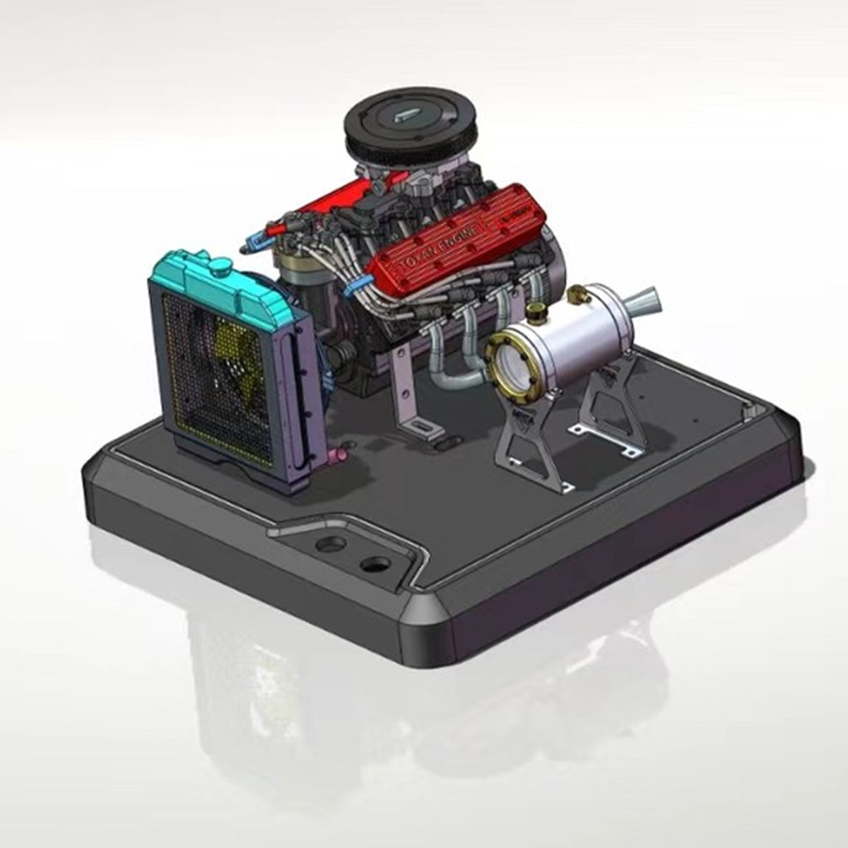 TOYAN FS-V800WGPC V8 Engine With Starter Kit, Stand and Accessories-One Key Start