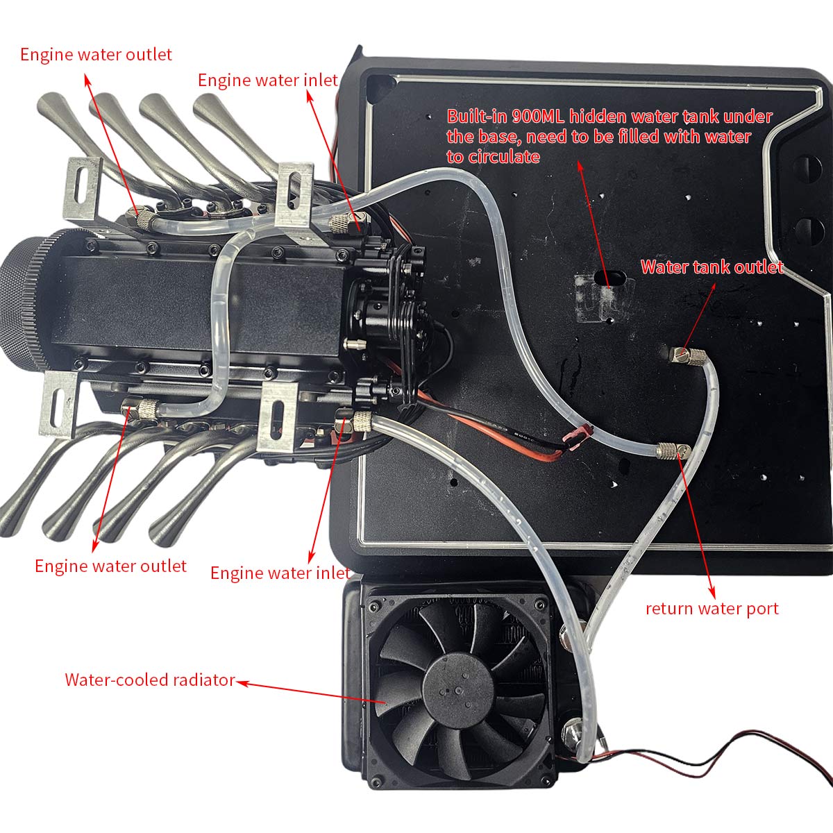 Upgraded Aluminum Engine Stand for TOYAN FS-V800WGPC Engine Model