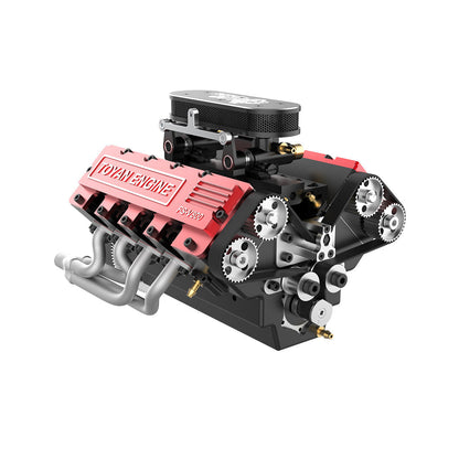TOYAN V8 Engine FS-V800 28cc Nitro Engine - Build Your Own V8 Engine - V8 Engine Model Kit That Works