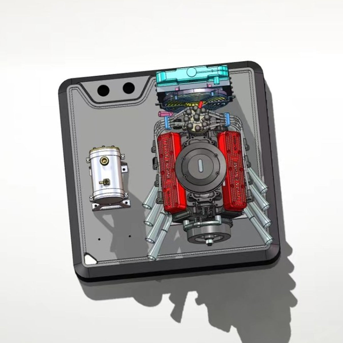 Upgraded Aluminum Engine Stand for TOYAN FS-V800WGPC Engine Model