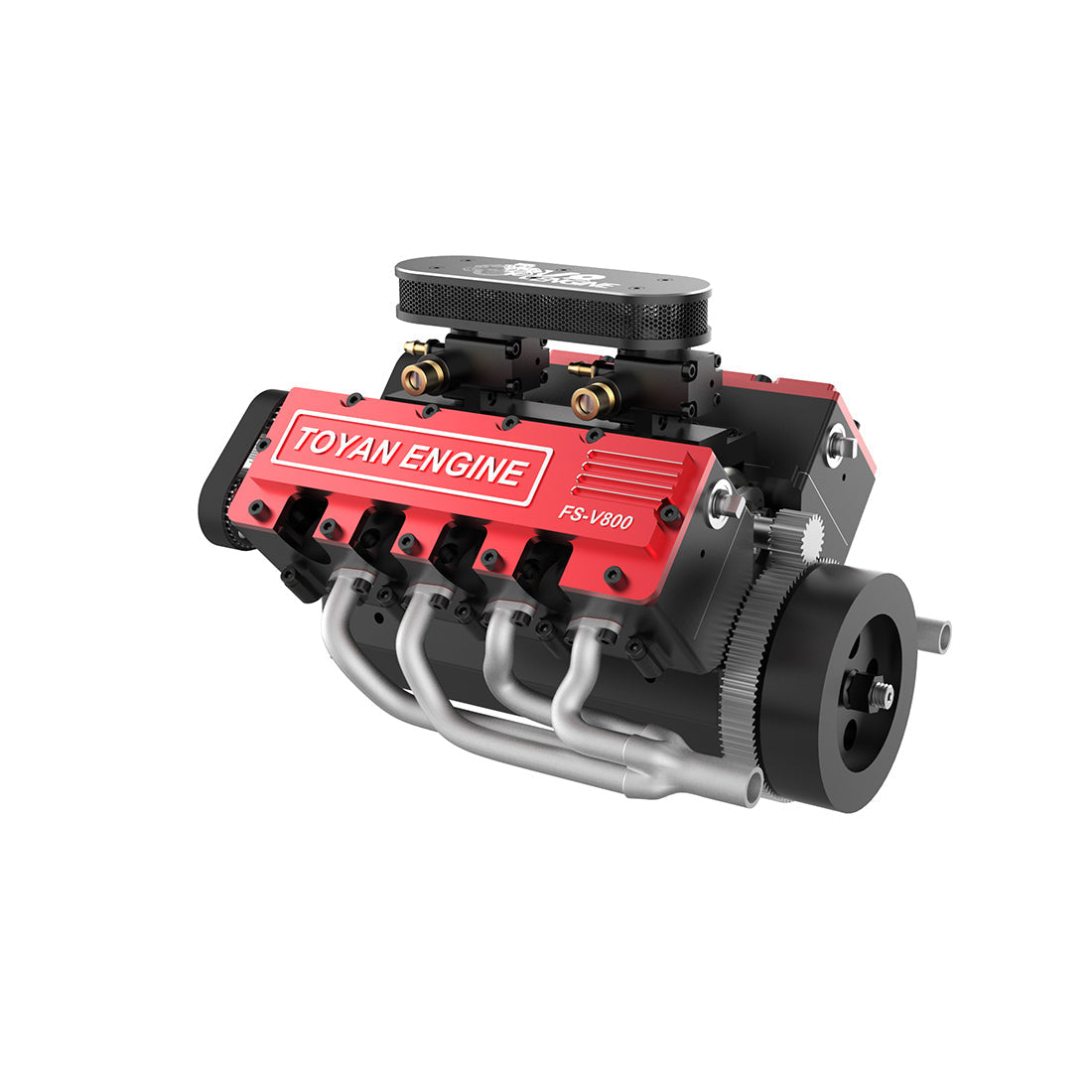 TOYAN V8 Engine FS-V800 28cc Nitro Engine - Build Your Own V8 Engine - V8 Engine Model Kit That Works