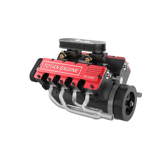TOYAN V8 Engine FS-V800 28cc Nitro Engine - Build Your Own V8 Engine - V8 Engine Model Kit That Works