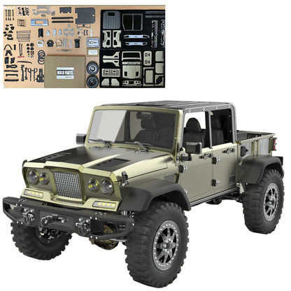 TWOLF TW-715 V8 Engine Powered 1:10 Scale RC Off-road 4WD 4-Door Pickup Truck Vehicle Crawler Kit