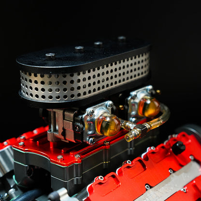 ENJOMOR V8 GS-V8 78CC DOHC Gasoline V8 Engine Model That Works with Starter Kit