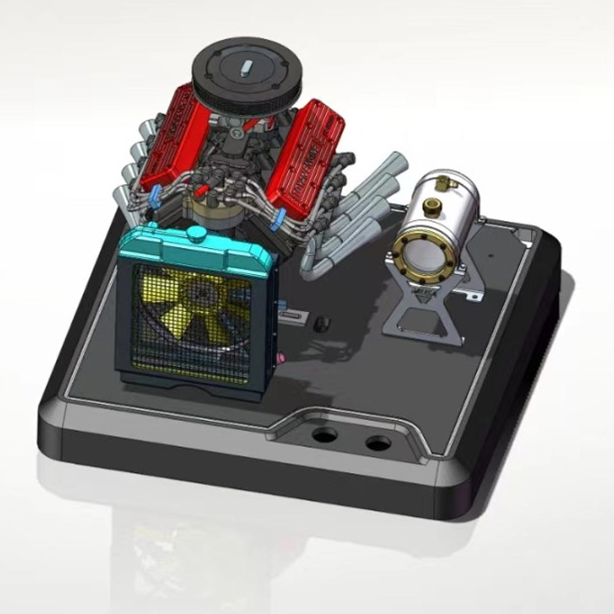 TOYAN FS-V800WGPC V8 Engine With Starter Kit, Stand and Accessories-One Key Start