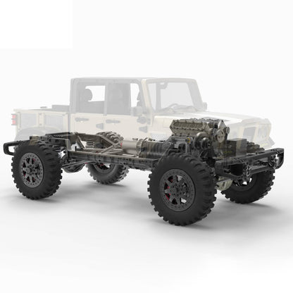 TWOLF TW-715 V8 Engine Powered 1:10 Scale RC Off-road 4WD 4-Door Pickup Truck Vehicle Crawler Kit