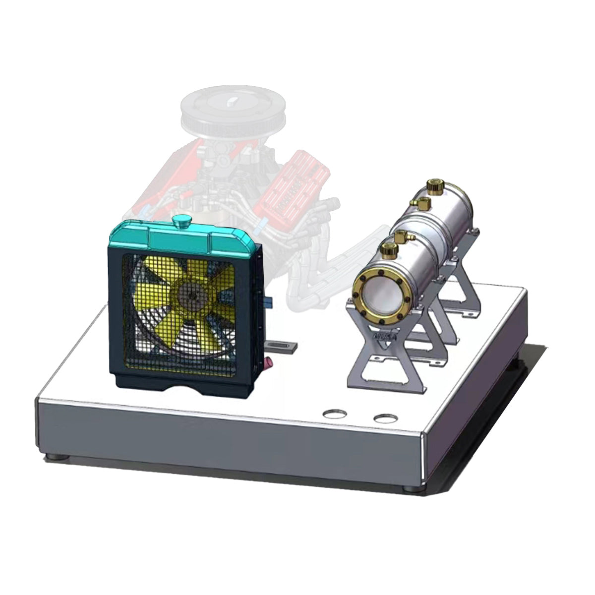 Upgraded Aluminum Engine Stand for TOYAN FS-V800WGPC Engine Model