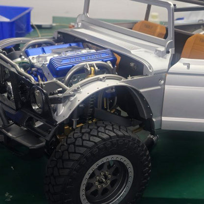 CISON Small-block 44CC 1/6 Scale Water-Cooled OHV 4-Stroke V8 Gas Engine Internal Combustion Engine - Build Your Own V8 Engine that Works