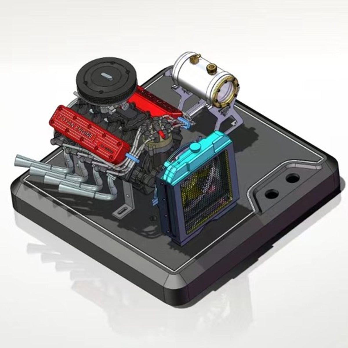 TOYAN FS-V800WGPC V8 Engine With Starter Kit, Stand and Accessories-One Key Start