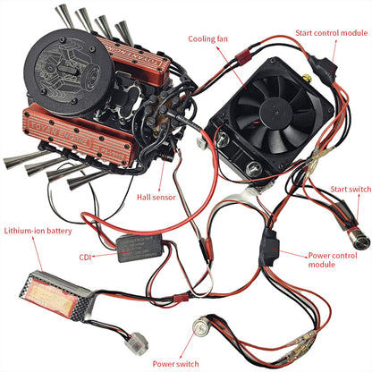 Upgraded Aluminum Engine Stand for TOYAN FS-V800WGPC Engine Model